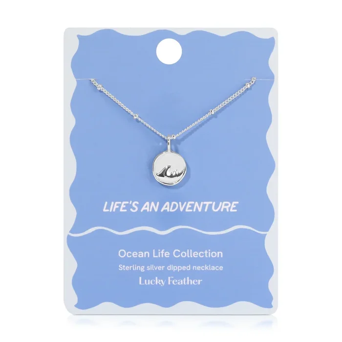 Ocean Life (new) Necklace – Silver – Wave