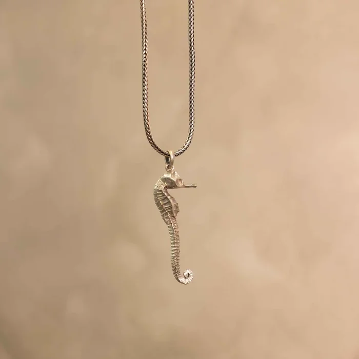 Ocean Whisper Seahorse Pendant