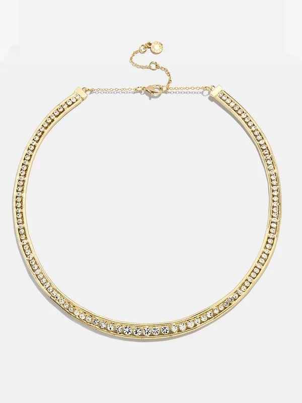 Olivia Collar Necklace – Gold/Pavé