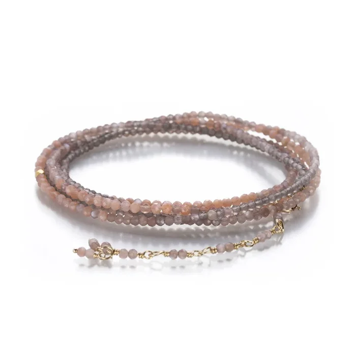 Ombre Moonstone Wrap Bracelet