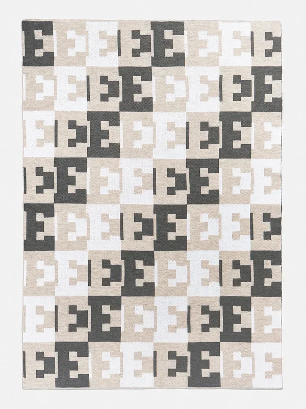 On Repeat Custom Blanket – Light Gray/White