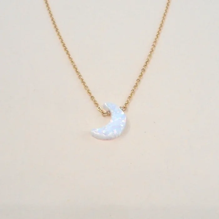 Opalite Moon Necklace Wholesale