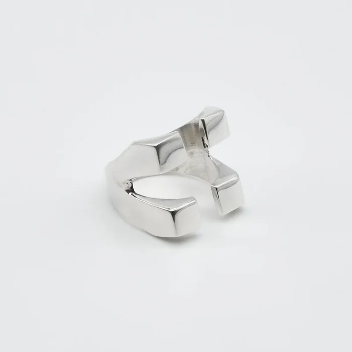 Open Corners Sterling Silver Ring