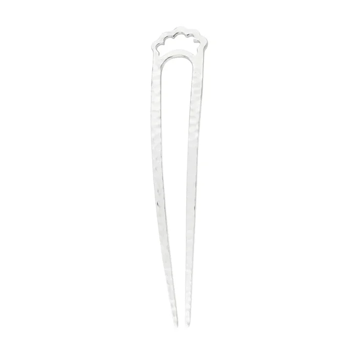 Open Fado Hair Pin in Silver – Large