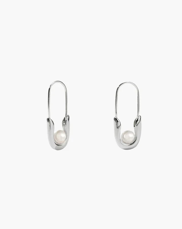 Orecchini Silver Petite Safety Pin