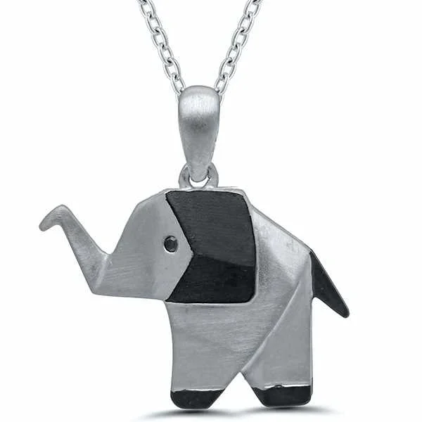 Origami Elephant Pendant