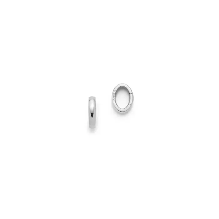 Oval Annex Link White Gold