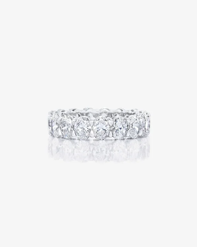 Oval Diamond Eternity Band