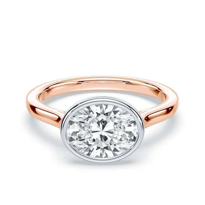 Oval East-West Cathedral Bezel