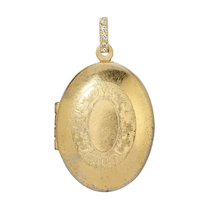 Oval Locket Charm, Small
