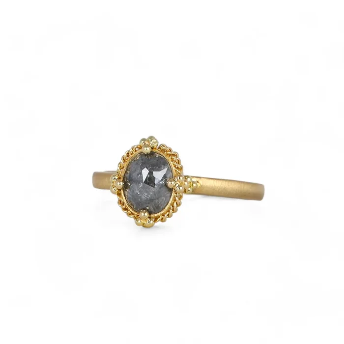 Oval Moonlight Diamond Ring