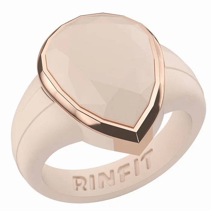 Oversized Pear Collection – Silicone Rings with Metal Frame – Patented Design