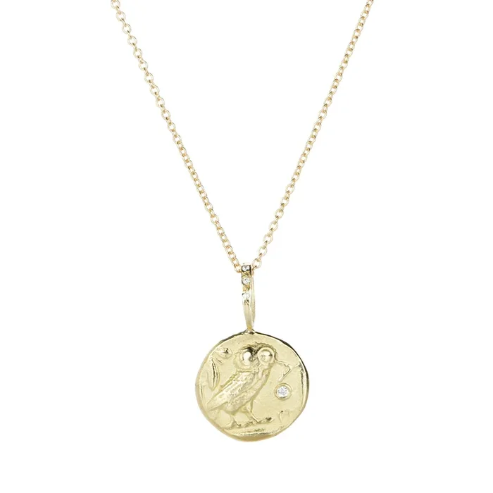 Owl Wisdom Artifact Pendant Necklace