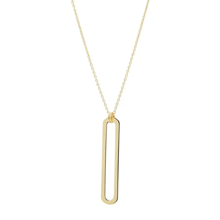 Paperclip Necklace in 14kt Yellow Gold