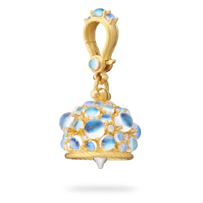 Paul Morelli Moonstone & Diamond Meditation Bell 14mm