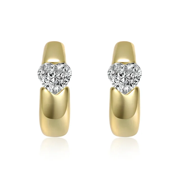 Pauline Heart Hoop Earrings