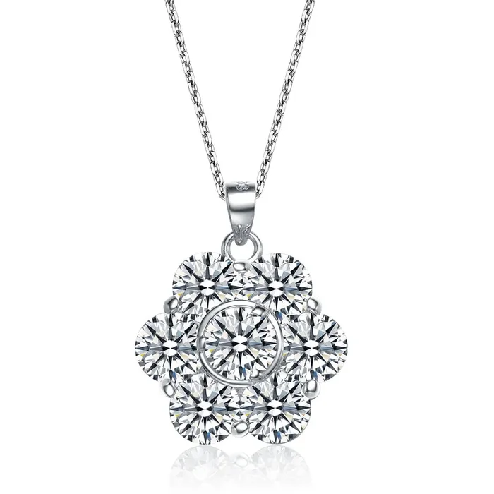 Pauline Pavé Flower Collier Necklace