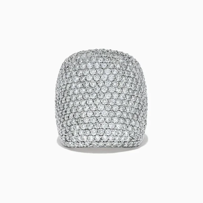 Pave Classica 14K White Gold Diamond Pave Ring, 4.05 TCW