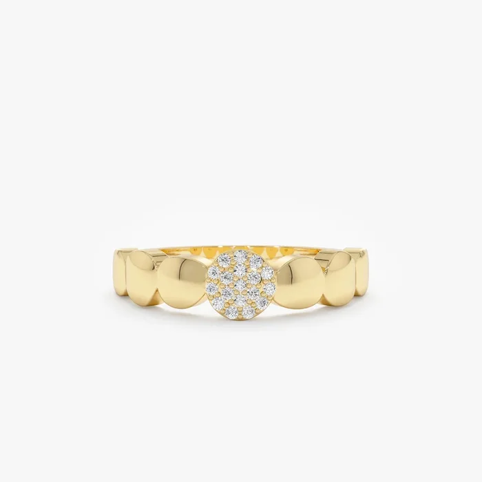 Pave Diamond Bubble Ring, Kendra