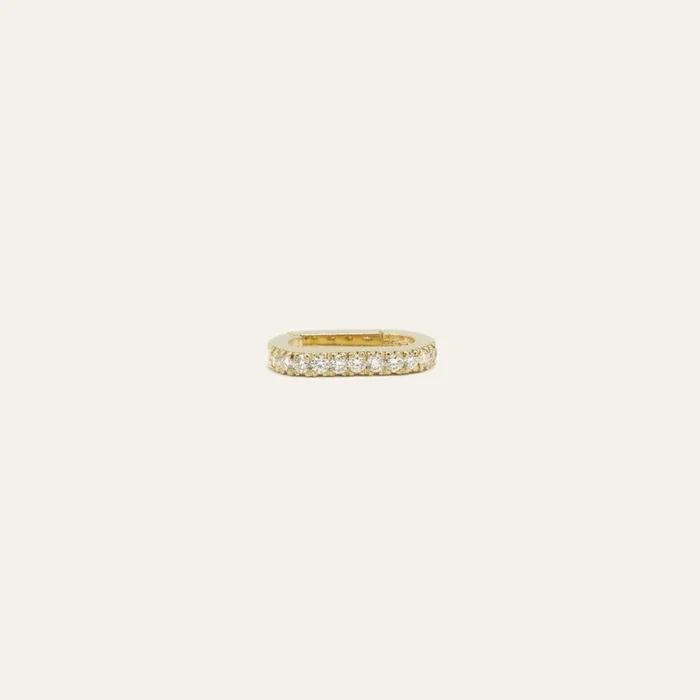 Pave Diamond Oval Link Connector | OOAK