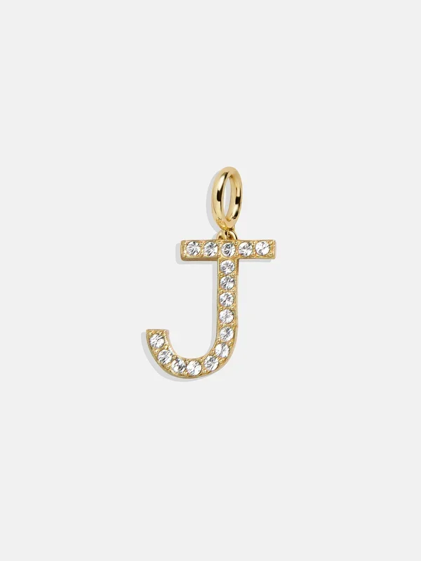 Pavé Initial Cluster Charm – J