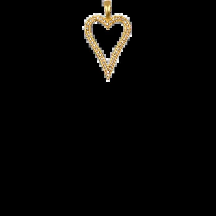 Pavé Open Heart Charm