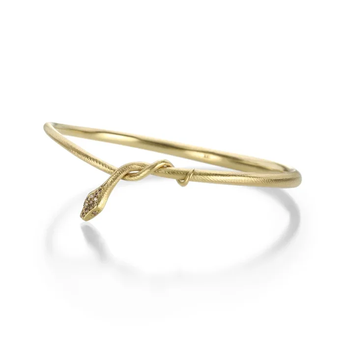Pave Snake Bangle