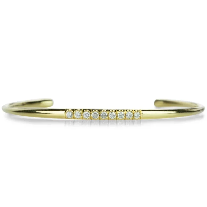 Pave Tapered Arch Cuff