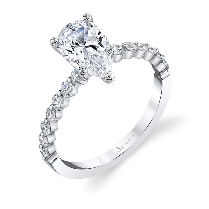 Pear Shaped Classic Engagement Ring – Athena