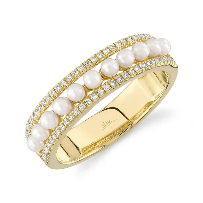 Pearl & Diamond Ring