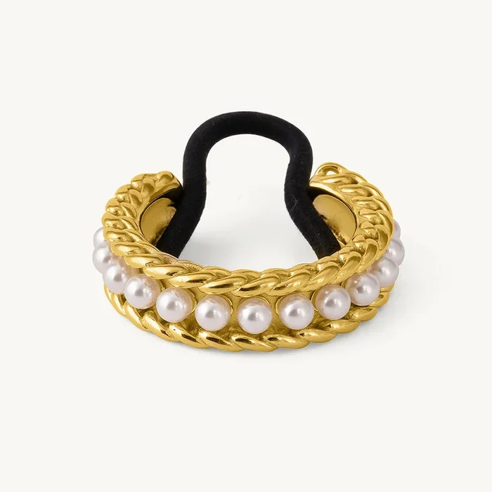 Pearl & Gold Hair Band