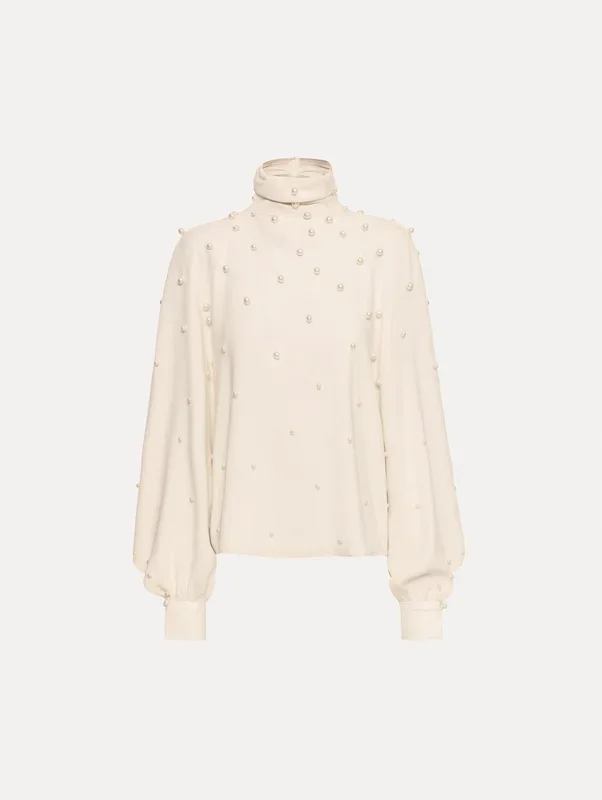 Pearl Cluster Georgette Blouse