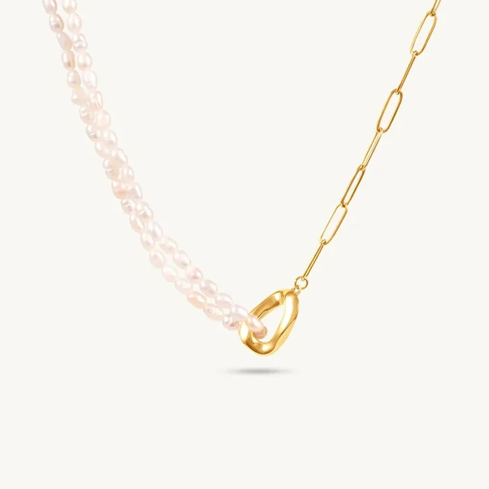 Pearl Link Chain Necklace