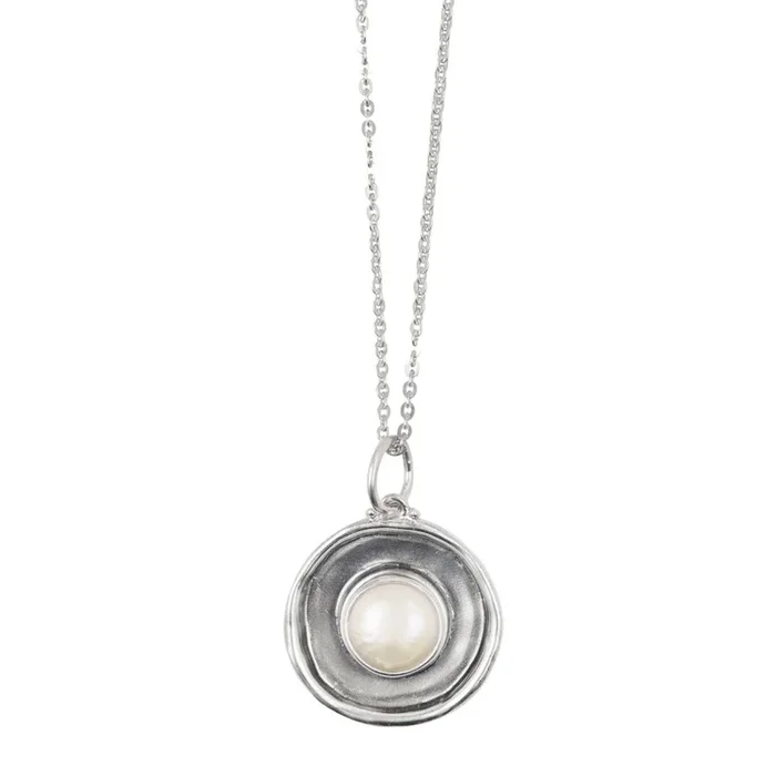 Pearl Medallion Necklace