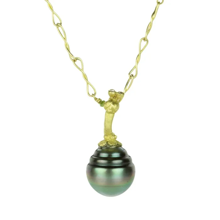 Pearl Pendant with Ladybug (Pendant Only)