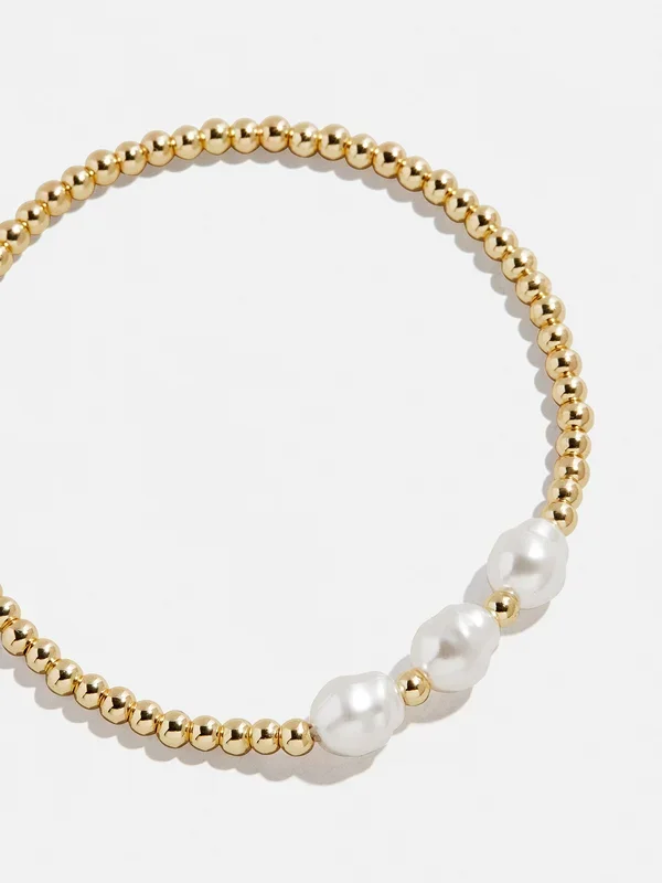 Pearl Stretch Bracelet – 3 Pearls