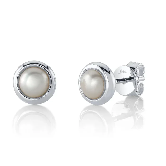 Pearl Stud Earrings