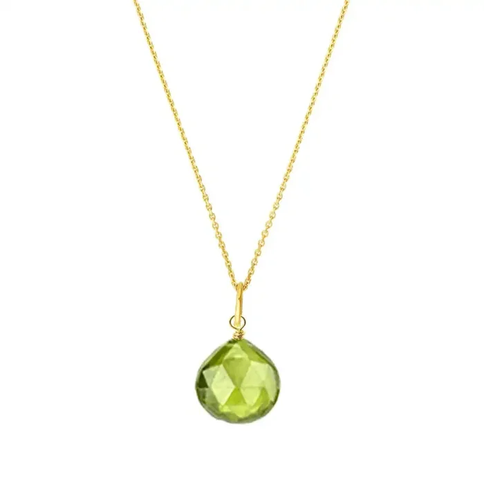 Peridot Drop Necklace