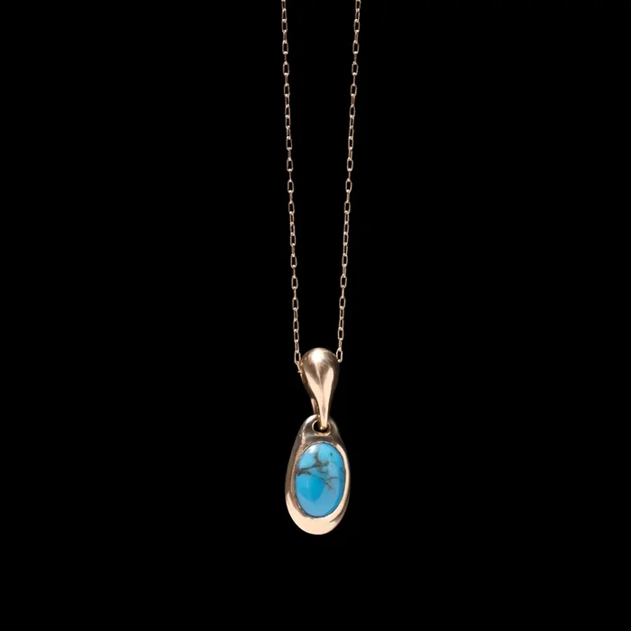 Persian Turquoise Locket Necklace