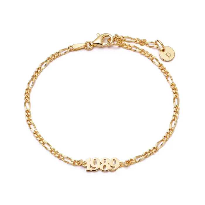 Personalised Year Bracelet 18ct Gold Plate (Taylor’s Version)