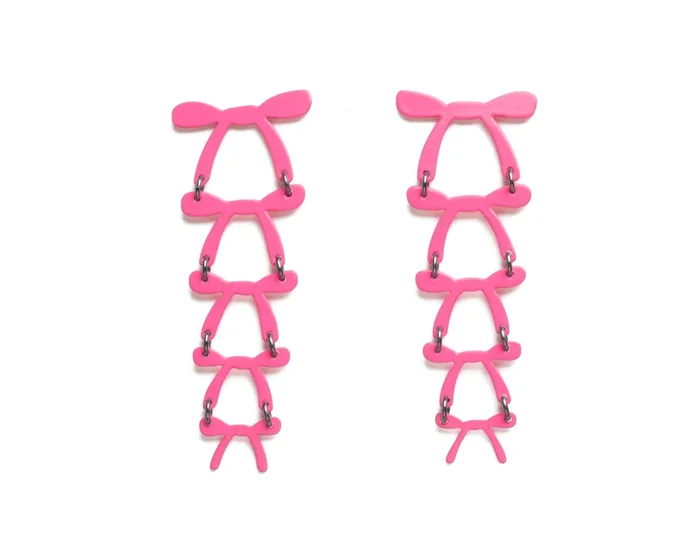 Pink Gradient Ribbon Drops