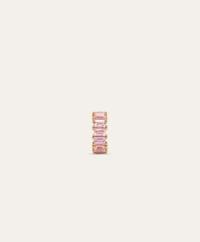 Pink Sapphire Baguette Big Bead
