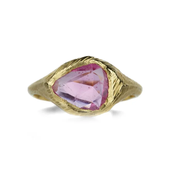 Pink Sapphire Signet Ring