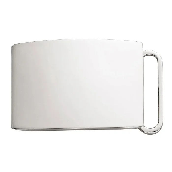 Plain Sterling Silver Belt Buckle 1-1/8″