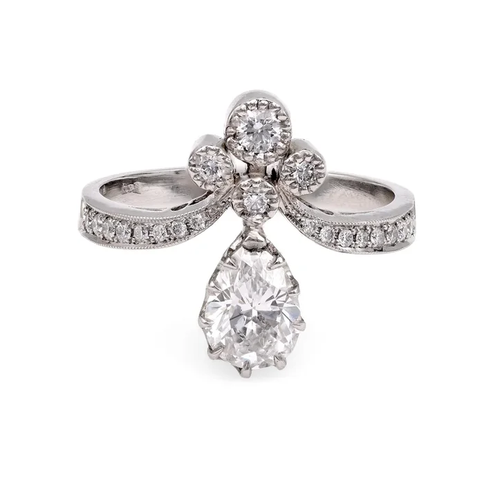 Platinum Diamond Tiara Ring – T&H Exclusive