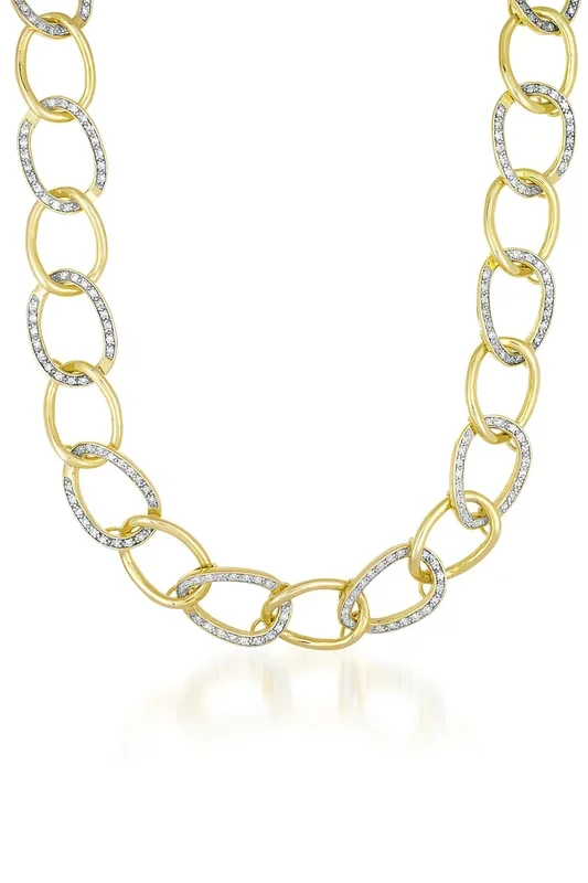 Pompidou Dual Golden Midi Chain Necklace