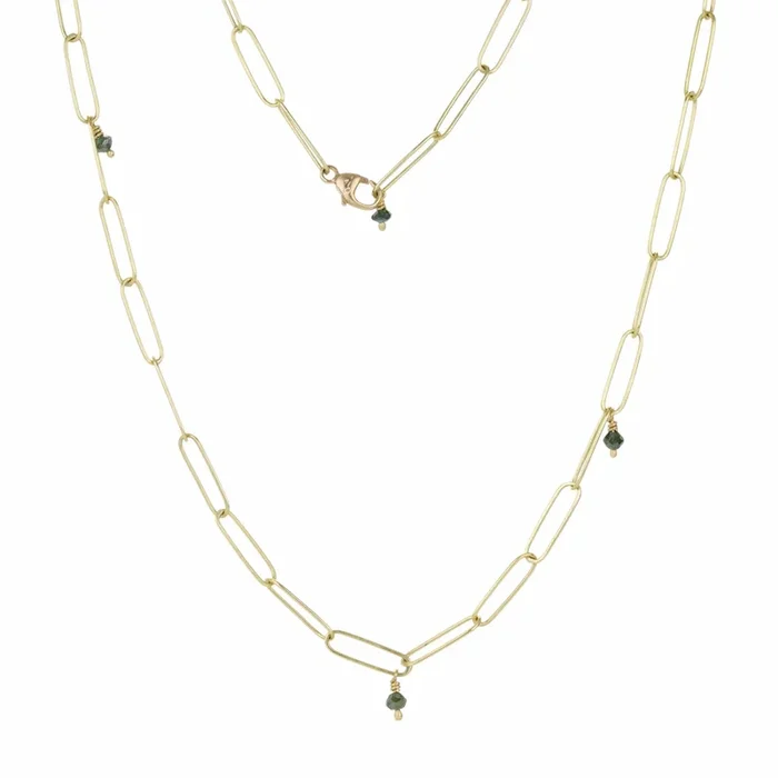 Popsicle Chain with Green Diamonds