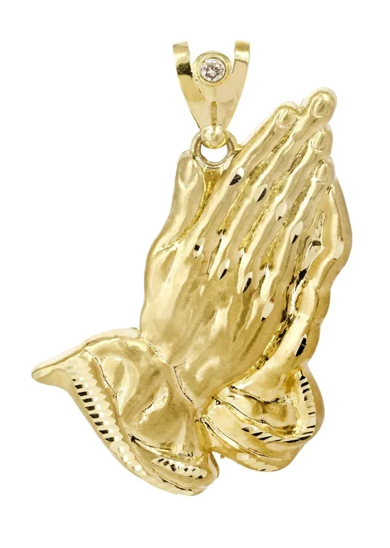 Praying Hands 10K Gold Pendant | 27.7 Grams