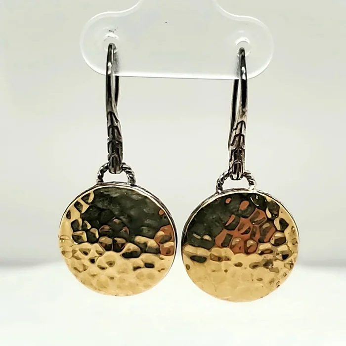 Pre – Owned John Hardy Silver and Gold Earrings