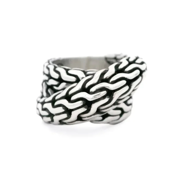 Pre-Owned John Hardy Tiga Chain Ring